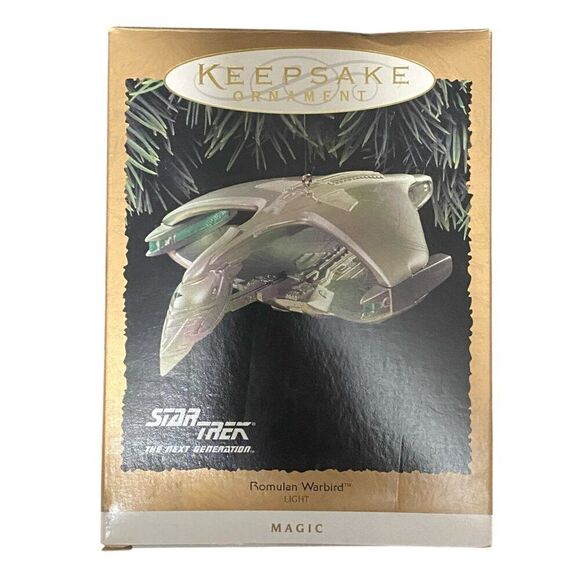 Romulan Warbird Star Trek Next Generation Hallmark Ornament 1995 - Picture 1 of 4